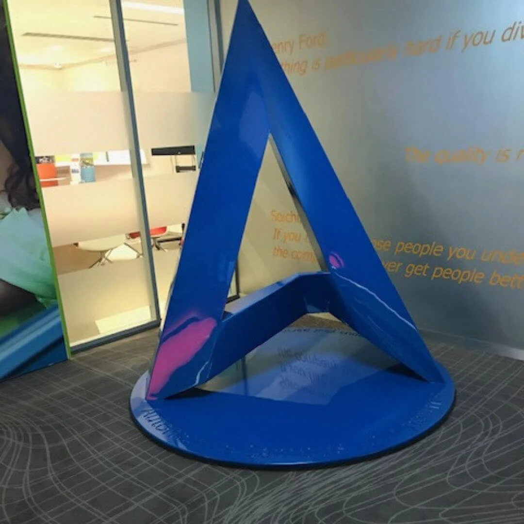 Het logo van de Automotive Campus in 3D